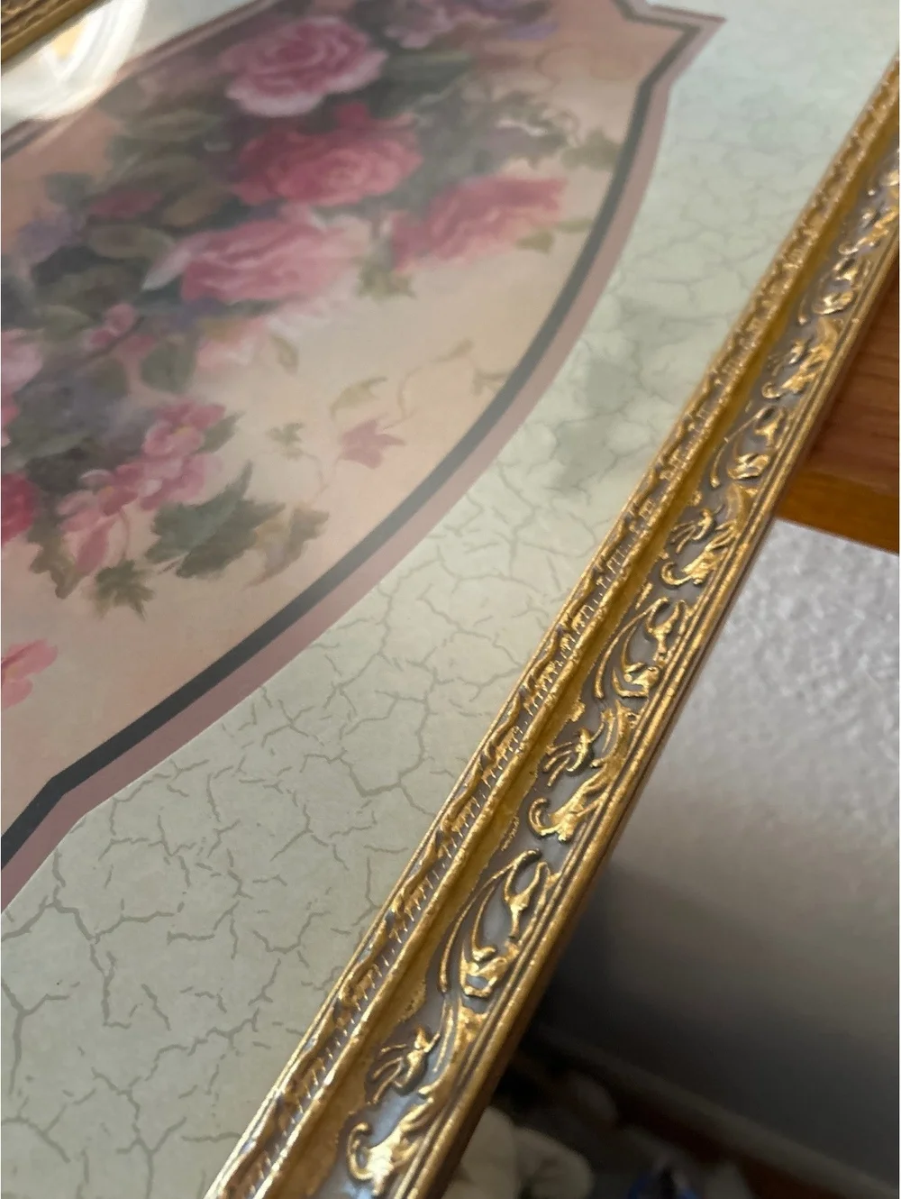 Anne Livingston Floral Wall Art in Ornate Gold Frame